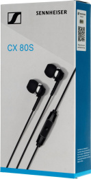 Наушники Sennheiser CX 80S, 3.5 мм, вкладыши, черный [508896]
