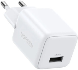 Сетевое зарядное Ugreen X518 75623 (белый) сетевое зарядное для телефонов/для планшетов, USB Type-A, 18 Вт, быстрая зарядка, без кабеля