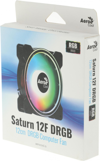 Вентилятор для корпуса Aerocool Saturn 12F RGB 120х120x25 черный 4-pin Molex 20дБ SATURN 12F DRGB MOLEX Ret