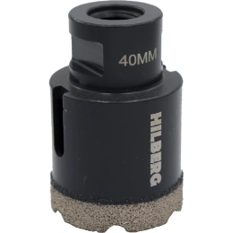 Коронка алмазная по керамике и керамограниту Super Hard (40 мм; M14) Hilberg HH640