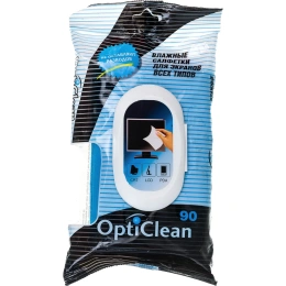 Влажные салфетки АВАНГАРД OPTI CLEAN очищающие для экранов всех типов 20х15см 90шт OC-48132