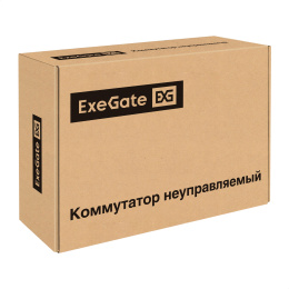 Коммутатор неуправляемый ExeGate EDGS-1006D.4PoE-65W 6-портовый гигабитный UTP 10/100/1000 Base-T: 4 порта IEEE 802.3af PoE , мощность PoE: 15,4W, суммарно 65W, 2 порта RJ45 uplink, настенный/настольный, металлический корпус EX299022RUS