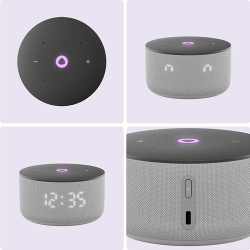 Умная колонка ЯНДЕКС Станция Мини 3, 12Вт, с Алисой, серый [yndx-00027gry]