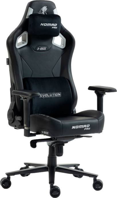 Кресло геймерcкое EVOLUTION NOMAD PRO X-BASE Black-Silver