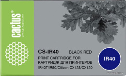 Картридж матричный Cactus CS-IR40 черный/красный для Citizen IR40T/IR50 CX123/CX120