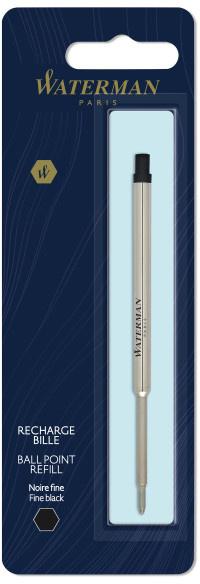 Стержень шариковый Waterman Standard Maxima тонкий (F) 0.8мм цвет чернил: черный, блистер [1964017]