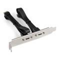 Планка портов в корпус 2x Type-C SuperSpeed+ 10Gbps ExeGate BrctUSB32E-2C (USB3.2 Gen2 2xType-E 20Pin Male --> 2xType-C USB 3.2 Gen 2, SuperSpeed+ скорость до 10 Гбит/с, кабель 30см) EX298297RUS