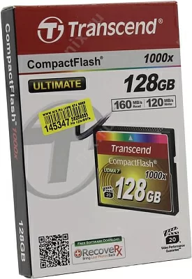 Карта памяти Transcend TS128GCF1000 128GB CompactFlash 1000x