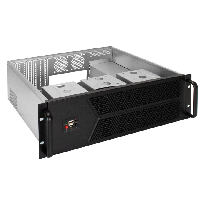 Серверный корпус ExeGate Pro 3U450-12 <RM 19", высота 3U, глубина 450, БП 2U-700ADS, 2*USB> EX298410RUS