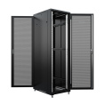 NTSS Шкаф напольный универсальный серверный NTSS R 32U 600х800мм, 4 профиля 19, двери перфорированная и перфорированная, боковые стенки съемные, регулируемые опоры, разобранный, черный RAL 9005 NTSS-R