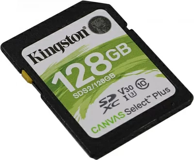 Карта памяти Kingston SDS2/128GB SDXC Memory Card 128Gb UHS U3 V30