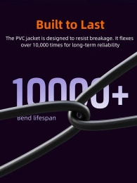 Патч-корд CABLETIME CN80N (CT-CAT8F-PB3) 3 м, FTP Gigabit Ethernet CAT8, фиолетовый+черный