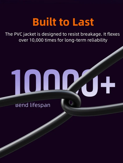 Патч-корд CABLETIME CN80N (CT-CAT8F-PB3) 3 м, FTP Gigabit Ethernet CAT8, фиолетовый+черный