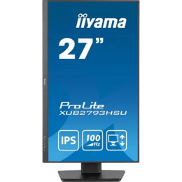 Монитор Iiyama 27" ProLite XUB2793HSU-B6 черный IPS LED 1ms 16:9 HDMI M/M матовая HAS Piv 250cd 178гр/178гр 1920x1080 100Hz DP FHD USB 5.4кг
