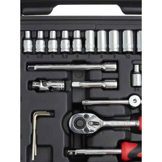 Набор инструментов Gigant Professional 1/4" 57 предметов, Сталь Cr-V, GPS 57