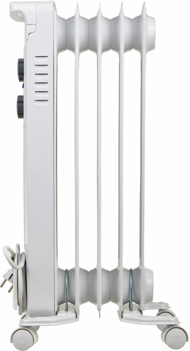 Масляный радиатор Timberk TOR 21.1005 BC, с терморегулятором, 1000Вт, 5 секций, 3 режима, белый