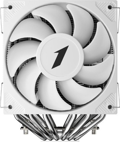 Кулер 1stPlayer CY12D Белый CY12D-WH Intel LGA1851/1700/1200/115x, AMD AM5/AM4, крепление на винтах, 6 тепловых трубок 6мм , размер вентилятора: 120x120x25мм, гидравлический подшипник, 1900об/мин, 57.56CFM, 38.21dB A