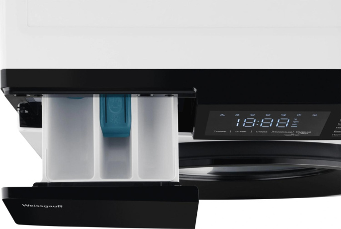 Стиральная машина Weissgauff WM 45127 Inverter Steam Touch класс: A+++ загр.фронтальная макс.:7кг белый инвертор