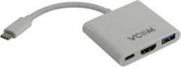 Конвертер VCOM CU427 USB-CM to HDMI+USB3.0+USB-C Adapter