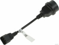Кабель PowerCom SCUT IEC-320 C14-Socket Type-F (для компьютера, функция: питание устройств, 250V, 10A, длина: 0.23 м)