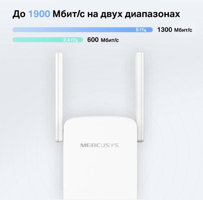 Повторитель беспроводного сигнала MERCUSYS ME50G,  белый