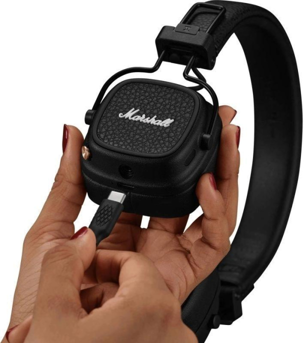 Наушники MARSHALL Major V, 3.5 мм/Bluetooth, накладные, черный [major v black]