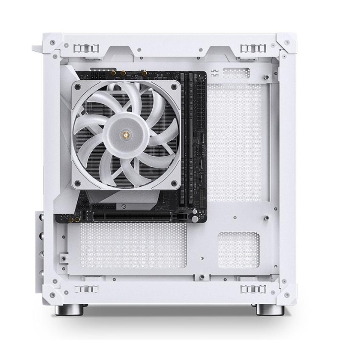 Корпус miniITX JONSBO C6, Mini-Tower, без БП, белый [c6 white]