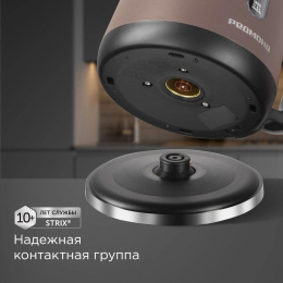 Чайник электрический Редмонд KM238 1.7л. 2200Вт серый корпус: нерж.сталь/пластик