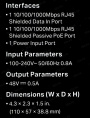 PoE адаптер/ 48V Passive POE adapter, maximum 24W power supply, 2 Giga Ethernet port POE4824G
