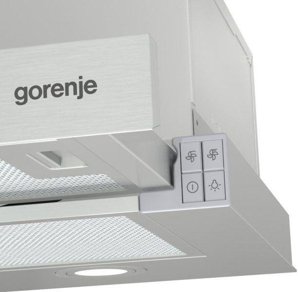 Встраиваемая вытяжка Gorenje TH62E4X, управление кнопочное, нержавеющая сталь