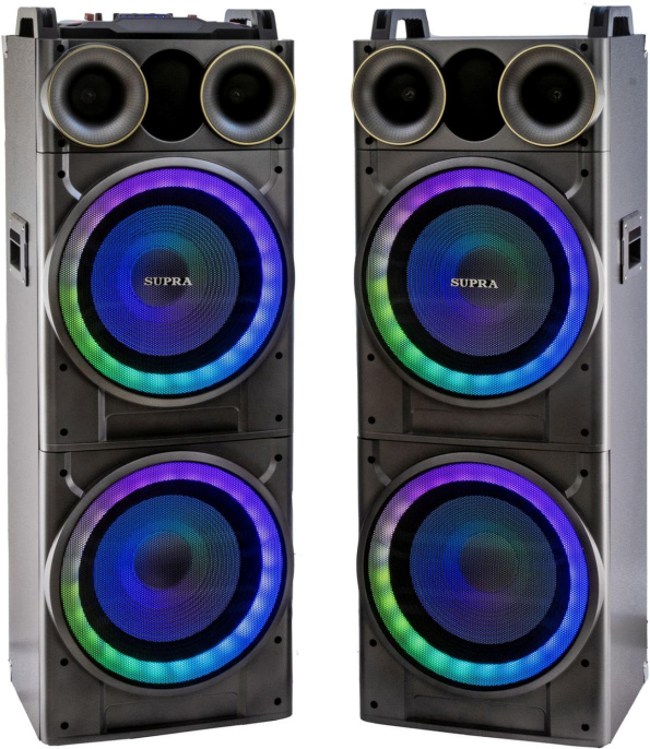 Музыкальный центр Supra SMB-2150, 200Вт, с караоке, Bluetooth, FM, USB, SD, черный