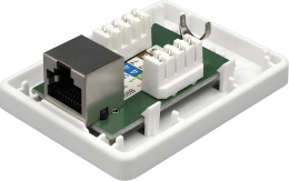 Розетка Suprlan 10-0354-1 наклад.RJ45 1 кат.5E FTP бел.