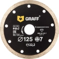 Диск алмазный сплошной по керамической плитке (125х22.23 мм; 7х2 мм) GRAFF GDD 16 125.7