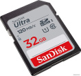 Карта памяти SanDisk Ultra 32GB SDHC Memory Card 120MB/s SDSDUN4-032G-GN6IN