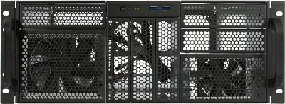 Procase RE411-D6H8-E-55 Корпус 4U server case,6x5.25+8HDD,черный,без блока питания,глубина 550мм,MB EATX 12"x13"