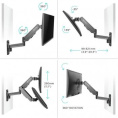 Кронштейн для телевизора Onkron G150 черный 13"-34" макс.8кг настенный поворот и наклон верт.перемещ.