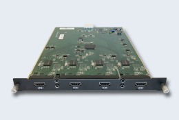 TNTV/TNT MMS-4O-HDMI Карта интерфейсная, HDMI+AUDIO, 4 внешних выходных порта: HDMI+MINIJACK, интегрированный конвертер видеоразрешений/scaler;для коммутаторов серии MMS-xxxxIPB