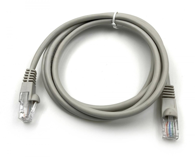 Патч-корд Buro UTP-5E-1.5M-G UTP 4 пары cat.5E CCA molded 1.5м серый RJ-45 m -RJ-45 m