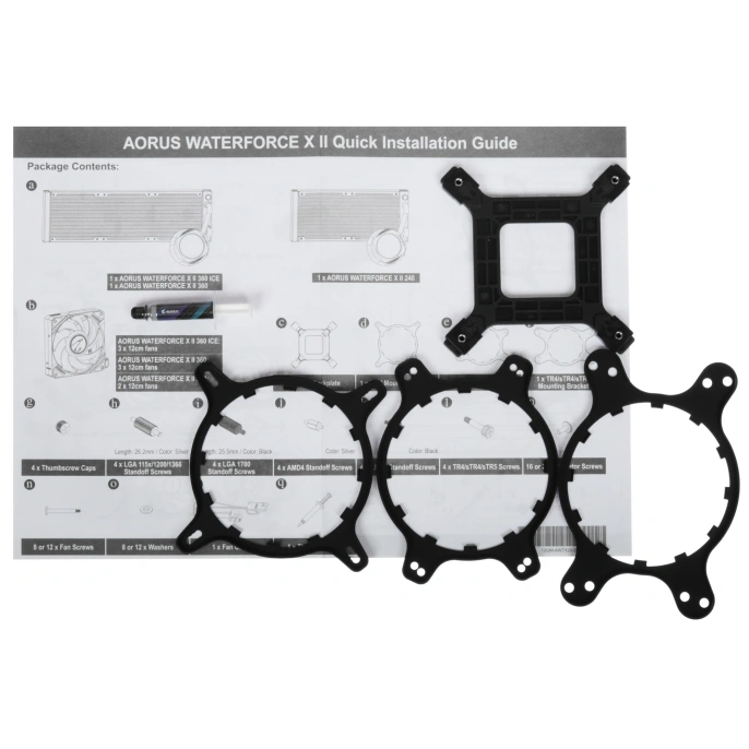 Жидкостная система охлаждения GIGABYTE MULTI SOCKET AORUS WATERFORCEX II 360 ICE белая GP-AORUS WATERFORCEX II 360I