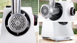 Мясорубка Bosch MFWS609W,  белый/ черный