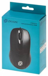 Мышь проводная Oklick 305M, оптическая, USB, 1000dpi, черный [412850]