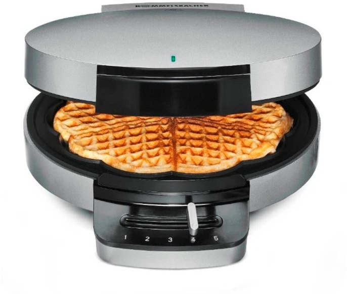 Вафельница Rommelsbacher WA 750 750Вт серебристый