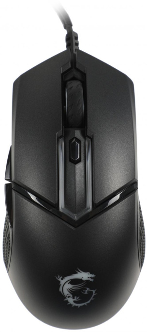 Мышь проводная MSI Clutch GM30, игровая, оптическая, USB, 6200dpi, черный [s12-0401850-d22]