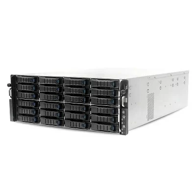 Платформа системного блока AIC HA401-VG_XP1-A401VG02 HA401-VG, 4U 24-bay storage server,24x SATA/SAS hot-swap 3.5"/2.5" universal bay, 2x canister,4x9mm 2.5" internal bay, 12G expander board with 2x SFF- 8643, 2x SFF 8644, 1300W 1+1 redundant power supply