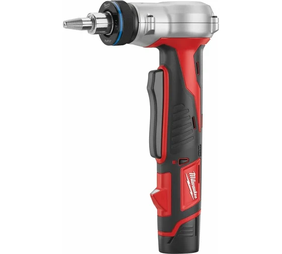 Расширитель для труб Milwaukee C12PXP-202C 4933427247 тип батареи: Li-ion, 12В, емкость аккумуляторной батареи: 2 Ач, длина хода: 14мм, 2 аккумуляторных блока M12 B2, зарядное устройство C12 C, кейс