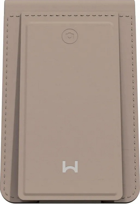 Кошелек-кардхолдер Magssory Ultima Geo Photo Wallet Латте ACL012l с функцией фото, для Apple iPhone, MagSafe, вмещает до 6-ти пластиковых карт, складная многофункциональная подставка, материал: экокожа