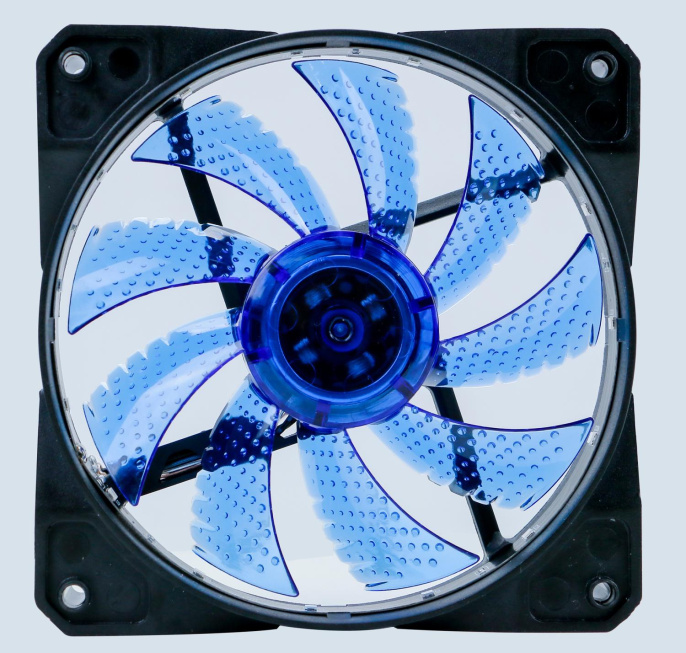 Вентилятор для корпуса Digma DFAN-LED-BLUE RGB 120х120x25 черный 3-pin 4-pin Molex 23дБ Ret