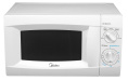 Микроволновая печь Midea MM720CKE отдельностоящая, микроволны соло , объем: 20 л, выходная мощность микроволн: 700 Вт, управление: механическое, диаметр поворотного стола: 255 мм, цвет: белый