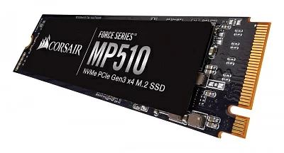 Твердотельный накопитель Corsair. CORSAIR Force MP510 SSD 1920GB, 3D TLC, M.2 (2280), PCIe Gen 3x4, NVMe, R3480/W2700, TBW 3120