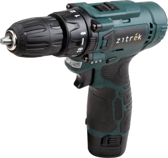 Дрель-шуруповерт аккумуляторная Zitrek Green 12V Plus, 12В, 1x1,5Ач 085-1013